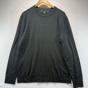 Smartwool Men's Size L Dark Green Sweater Wool Blend Pullover Crewneck